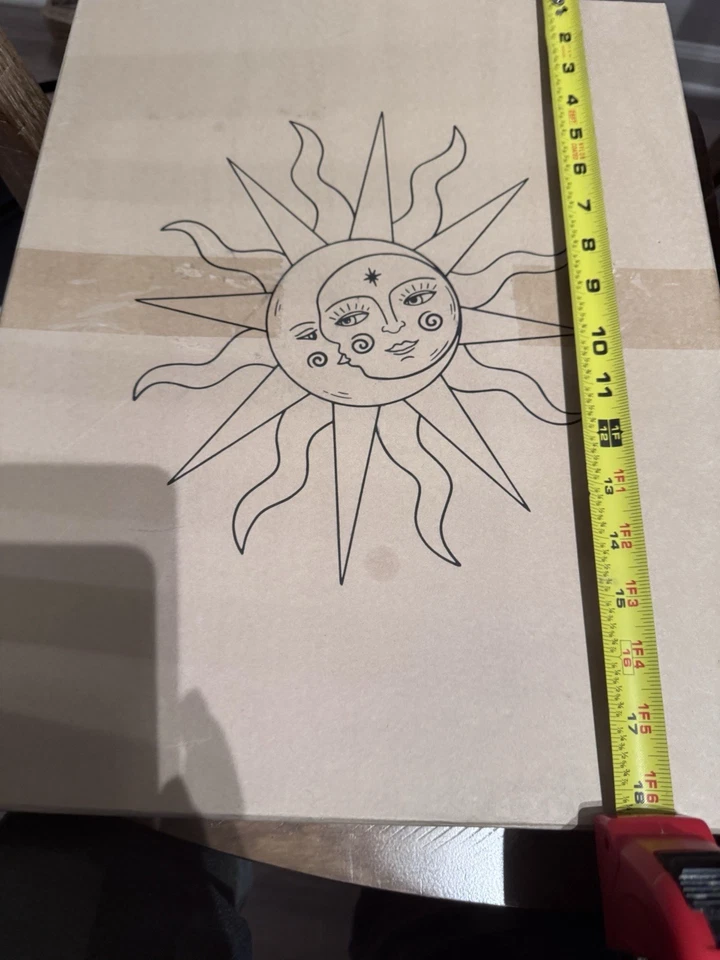 GIANT JOURNAL/Diary / Blank Book 18x14x2 New Moon And Star Journal ,Magical Book - Image 3 of 4