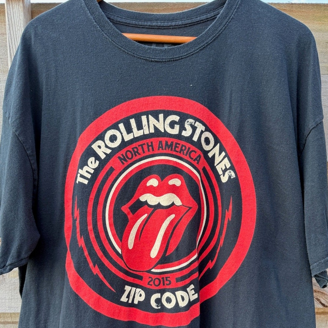 Rolling Stones Lips Zipcode 2015 Tour Double Side… - image 4