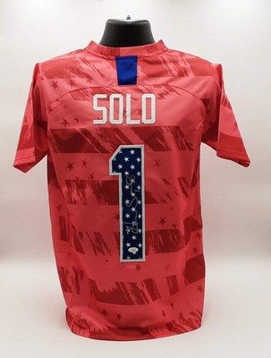 Hope Solo Authentic Signed Pro Style Jersey USA Autographed JSA R2