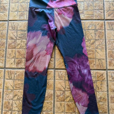 JoyLab Women's High-Waisted Floral 7/8 Leggings S yoga gym athleisure legging