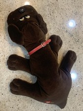 Vintage 1985 Pound Puppies Puppy TONKA With Collar Large Brown 18" Stuffed Plush