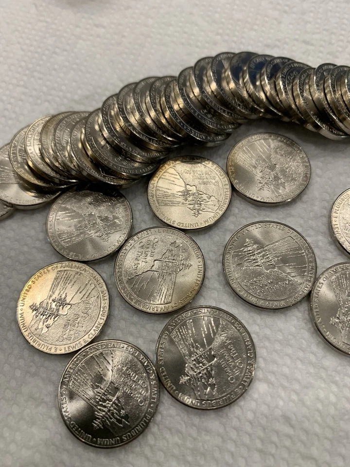 2005-D SMS 5 Cent Full Roll BU Nickel, Lewis And Clarke Expedition, Ocean View - Image 4 of 4