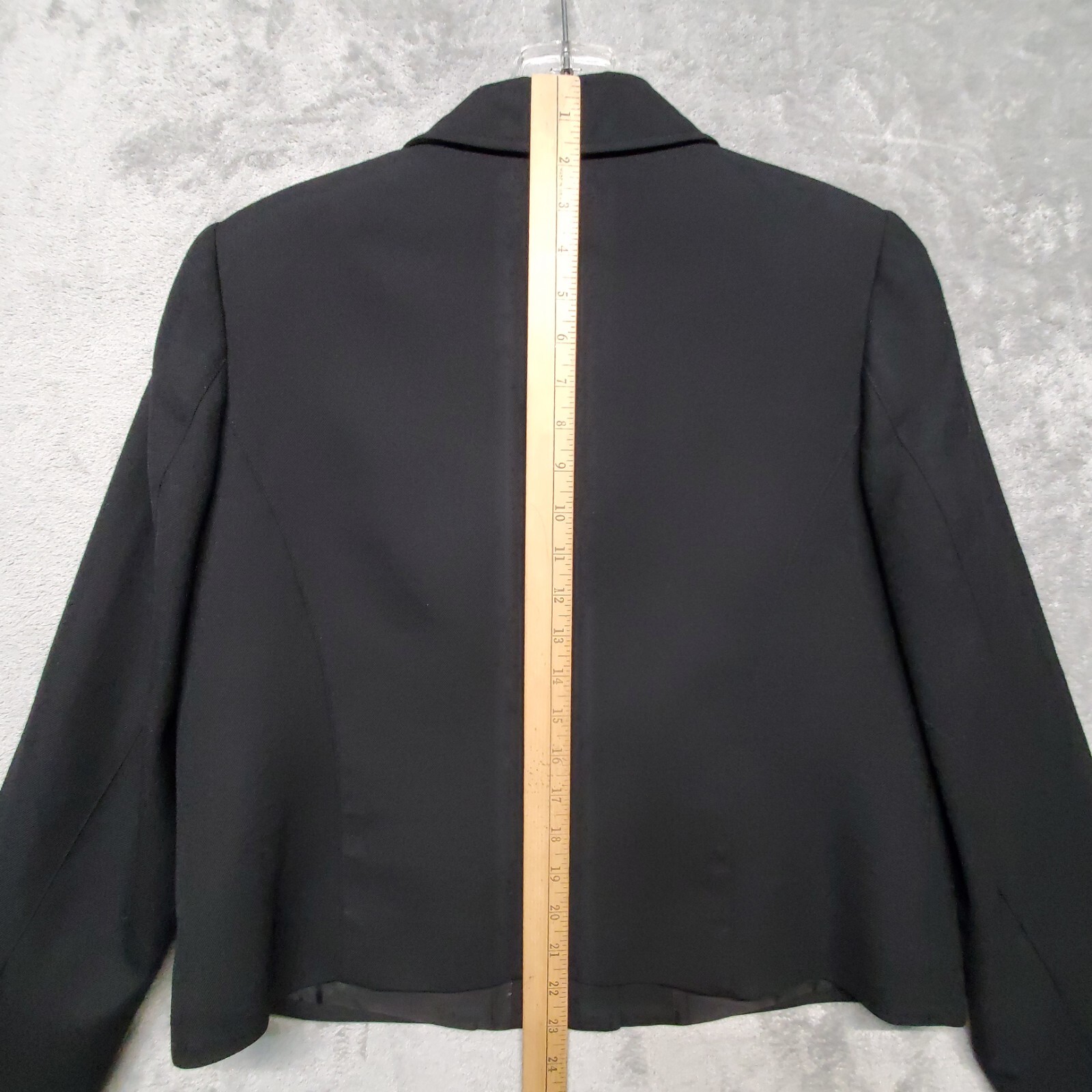 Talbots Blazer Womens 8 Black Solid Pockets 100% … - image 6