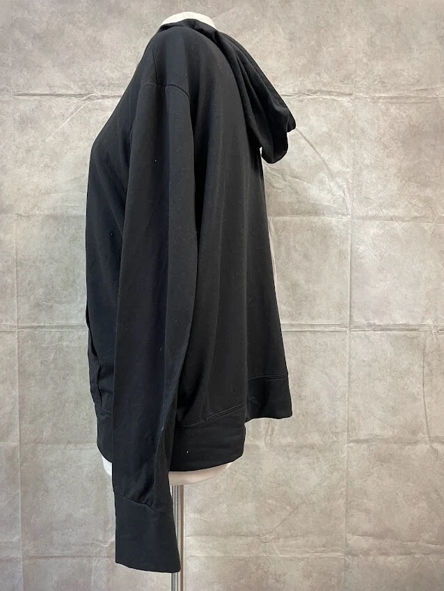 Athletic Works Women's Black Full Zip Hoodie Size L (12-14) - Image 2 of 4