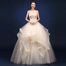 NEW Evening Formal Party Ball Gown Prom Bridesmaid Host Acting Dress QYHS024