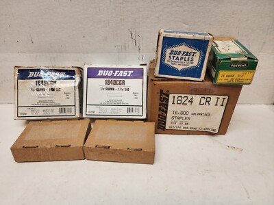 Lot Assorter Duo-Fast 1/4'' Crown Galvanized Staple and 18 Ga Brad Nails