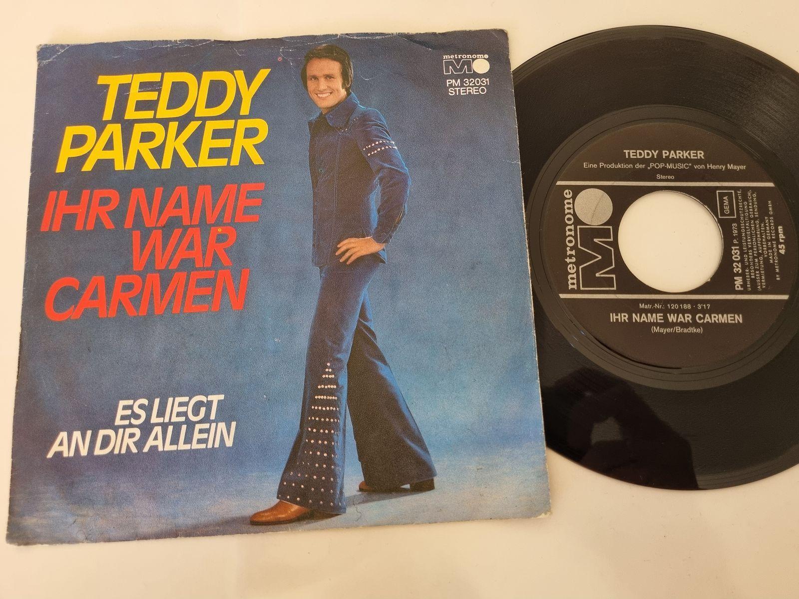 7"" Single Teddy Parker - Ihr Name war Carmen Vinyl Germany