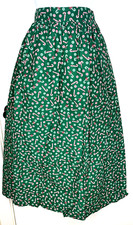 Vintage Sweater Loft Size Large Christmas Holiday Candy Cane Green Midi Skirt