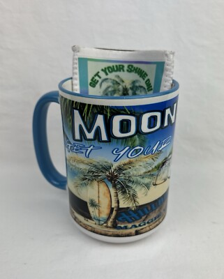 Maggie Valley NC Moonshine  Get Your Shine On  Coffee Mug Hillbilly Jam W Koozie