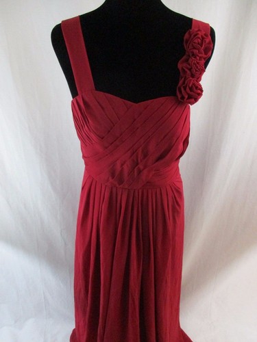 Women Burgundy Formal Sleeveless Corset Long Evening Prom Gown +P-2 - 第 4/11 張圖片