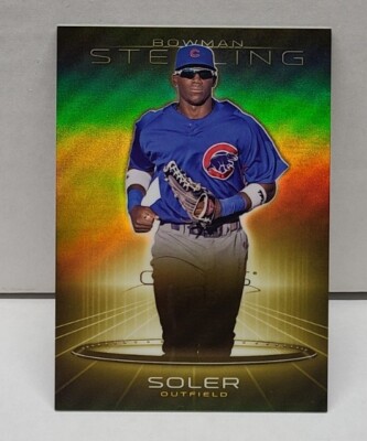 JORGE SOLER 2013 Bowman Sterling Prospects GOLD ~ #'d /50 ~ CUBS BRAVES MARLINS