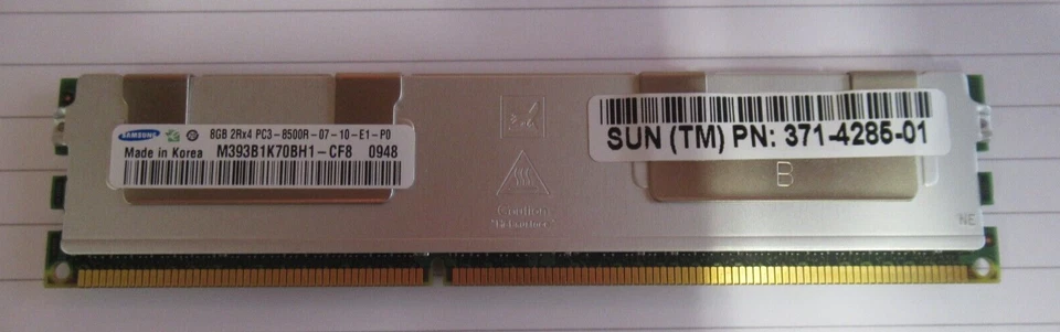 Samsung M393B1K70BH1-CF8 16GB (2x8GB) PC3-8500 DDR3-1066MHz ECC CL7 240P Memory - Image 3 of 4