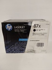 HP 87X Black High-yield Toner Cartridges 2-pack CF287XD Factory Sealed