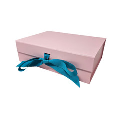 Wholesale A5 Size Folding Magnetic Gift Box with Changeable Ribbon for Wedding