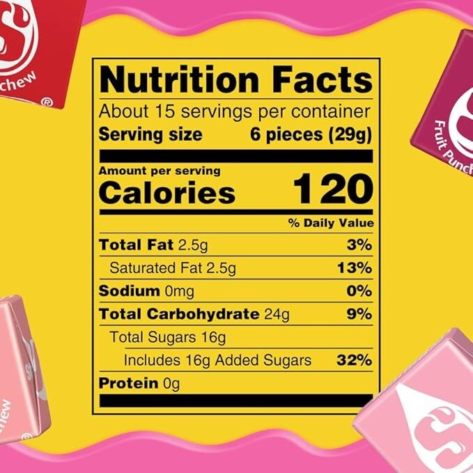 STARBURST FaveReds Fruit Chews Chewy Candy Sharing Size 15.6 oz