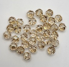 Swarovski Crystal Golden Shadow Faceted Round 5000 Beads; 6mm or 8mm