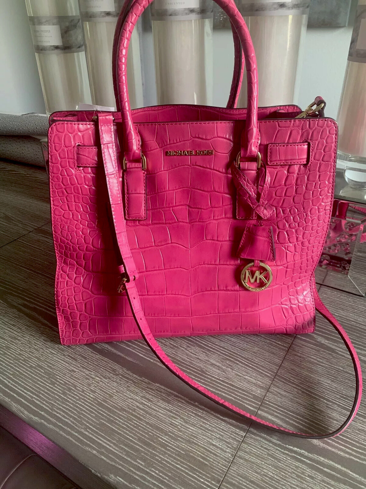 michael kors crocodile bag