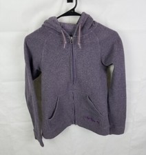 Carhartt Hoodie Women's Small 4/6 Purple Boyne Full Zip Fleece Sweatshirt 100052