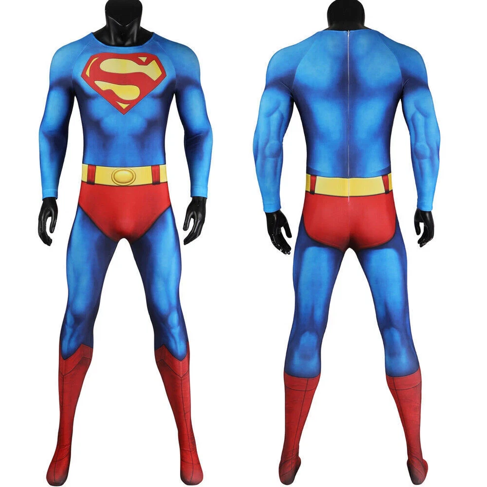 Mono Superman Legacy Disfraz Disfraz Superhéroe Body 1978 Versión Capa- Foto 4 de 4