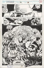 X-Force #22 Page #20 Splash Greg Capullo Original Comic Art Weapon PRIME 1993