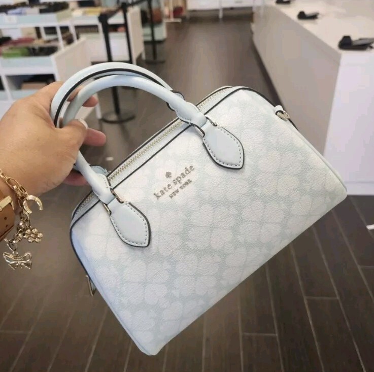 NWT Kate Spade KG483 Signature Spade Flower Duffle Crossbody