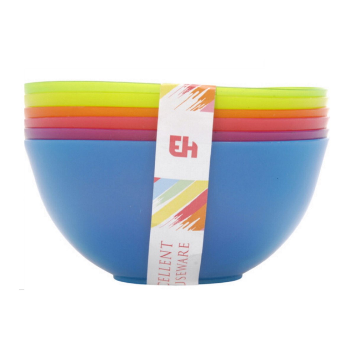 4 Tazones De Cereales De Grado Alimenticio PP Para Cereales, De 20 Cm. Gloria Ensaladera