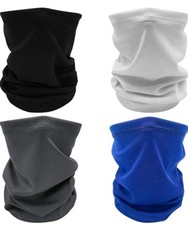 Neck Gaiter Face Mask Covering Bandanas Multicolored  4 Pack  New  12