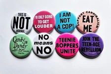 Vintage Reproduction Pinback Buttons Magnets & Bottle Openers. Set 05