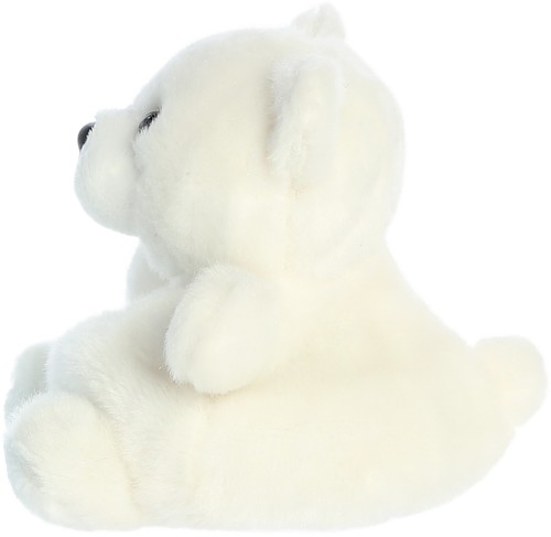 Aurora - Palm Pals - 5" Puck Polar Bear Adorable Stuffed Animal - Picture 4 of 5