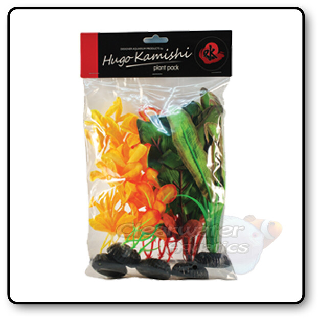 Confezione di 5 piante seta per acquario 20 cm