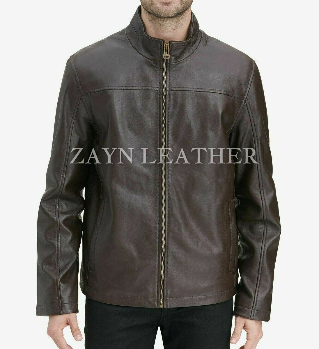Zayn Leather Men's Smooth Lambskin Genuine Leather Jacket
