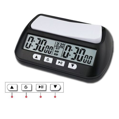 1 PC Digital Chess Clock Count Up Down Timer/Electronic Board Game Watch - Foto 1 di 36