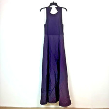 Adrianna Papell Womens 8 Purple Sleeveless Long Evening Dress NWT BX40