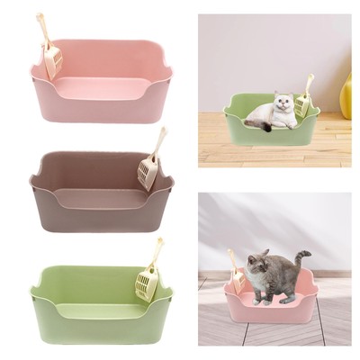 Faltbare Katzentoilette – Große Größe, Rosa, Mit Perforiertem Pedal – Klappbar Für Reisen & Platzsparend