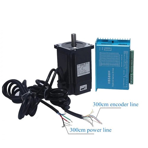 NEMA23 57HS Roboterantrieb Closed Loop Schrittmotor Set-Treiber mit Encoder 57mm - Bild 2 von 14