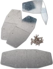 Set of 4 Gardener's Supply Company Adjustable Raised Bed Corner Brackets Steel