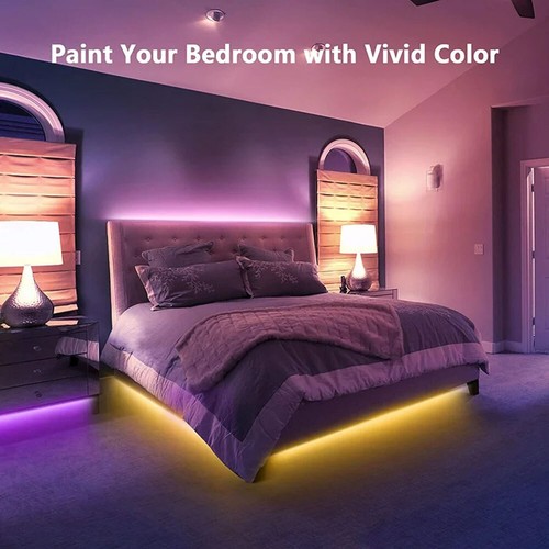 Led Strip Lights 16.4ft RGB LEDs Color Changing for Bedroom Desk Home Decoration - Picture 7 of 10