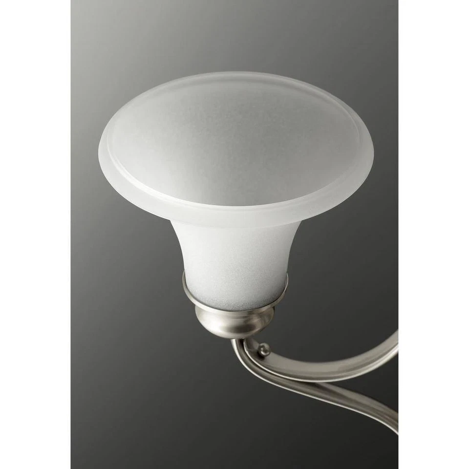 Progress Lighting Applause Brushed Mini Pendant with Etched Parchment Glass - Image 3 of 4