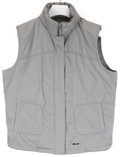 CHAMPION Waistcoat Men's XL Full Zip Padded Hidden Hood Grey - Afbeelding 1 van 6