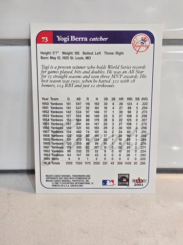 2001 Fleer Baseball Ultra, Greats of the Game, Triple Crown, Platinum You Pick! - Picture 151 of 257