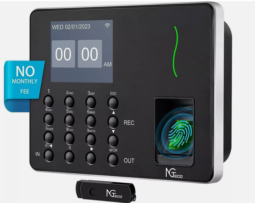 NGTeco Time Clock in Machine, Fingerprint Attendance Machine, Time Clock W3-AU - Picture 2 of 10