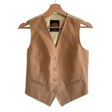 FOX RUN YUGOSLAVIA SIZE 6 TAN BUTTON DOWN VEST