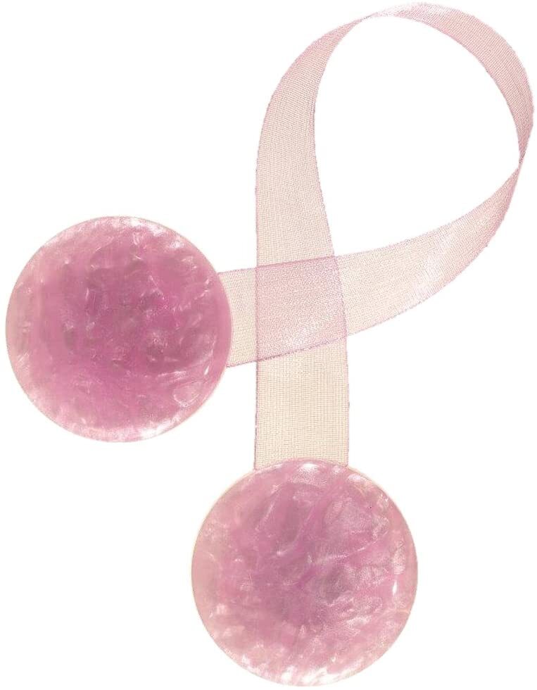 VOILA' - CALAMITA PER TENDA BOTTONE GRANDE CON NASTRO COLORE LILLA