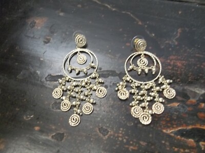 SPECIAL!  14K GELBGOLD FACETTIERTE PERLEN CHANDELIER OHRRINGE, 15+ GRAMM