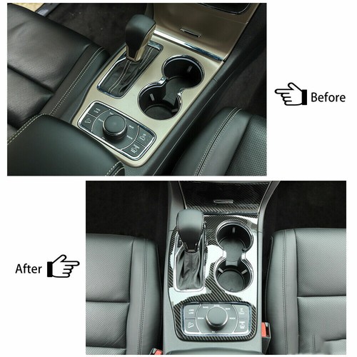 Gear Shift & Storage Box Center Console Cover Trim For Jeep Grand Cherokee 2016+ - Picture 3 of 11