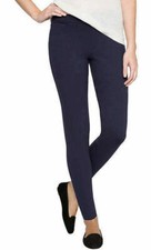 Matty M Women's Slub Ponte Pant Legging Navy
