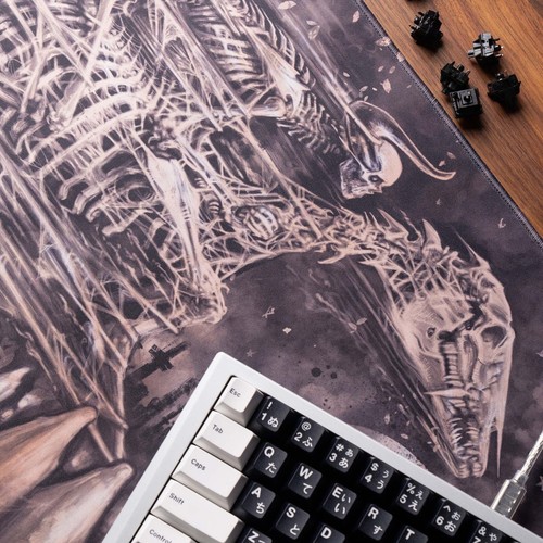 GothCaps Undead Horserider XL Gaming Deskmat 90x40 CM Limited Edition Godmachine - Picture 5 of 5