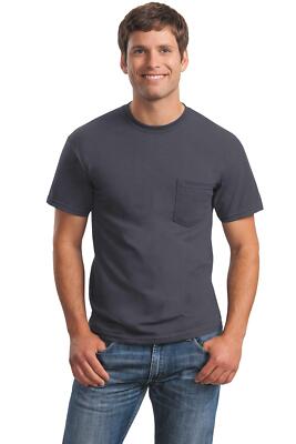 Pack Of 3 Gildan 2300 Mens Short Sleeve Ultra Cotton Stylish T-Shirt with Pocket