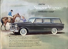 Singer Vogue Estate 1600cc UK market sales brochure 901/H 1962