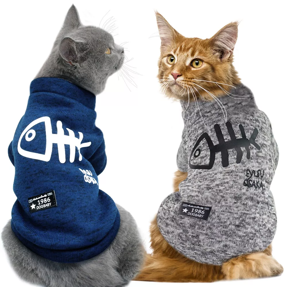 Cat Clothing Winter Dog Clothes Hoodies Kitten Outfits Cat Coats Jacket eBay